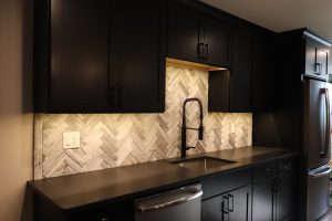 absolute black granite bar