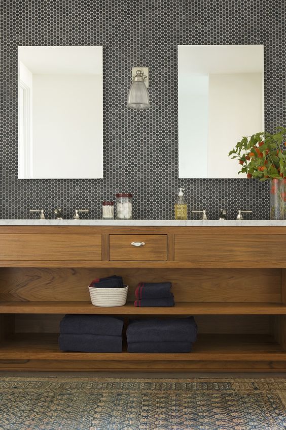 21-natural-bathroom-with-black-and-grey-penny-tiles-in-the-sink-area 21-natural-bathroom-with-black-and-grey-penny-tiles-in-the-sink-area